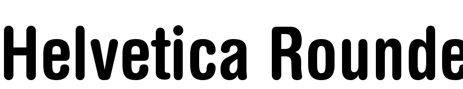 Helvetica Rounded LT Std Bold Condensed Polices Telecharger